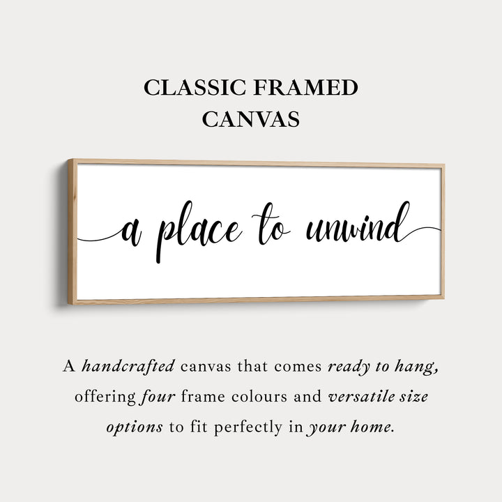 Boven het bed wanddecoratie 'Een plek om te ontspannen'