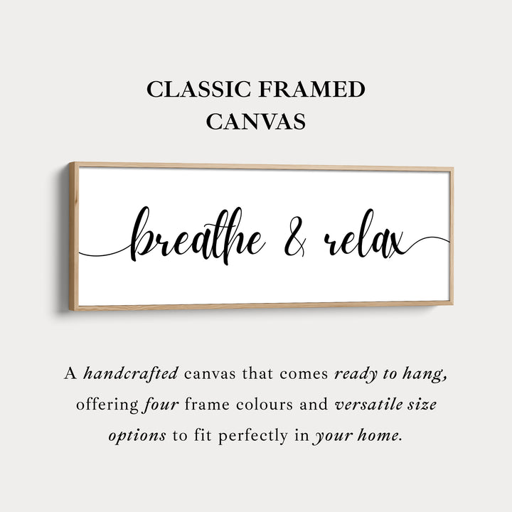 Horizontal Wide Narrow Above Bed Wall Decor Typography