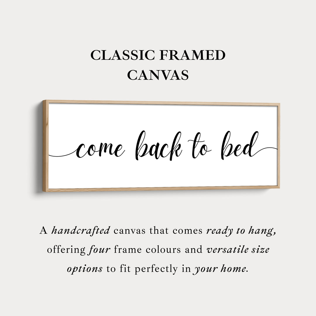 Groot smal decor boven bed