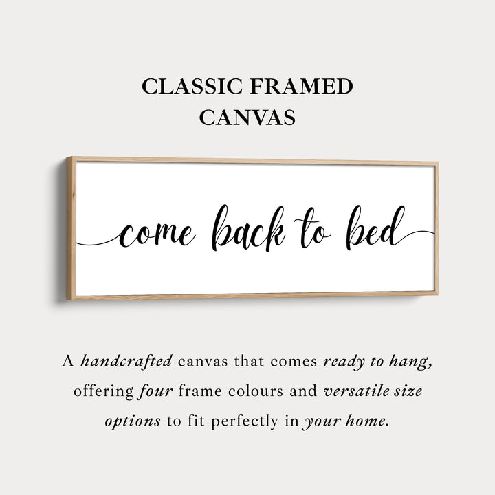 Groot smal decor boven bed