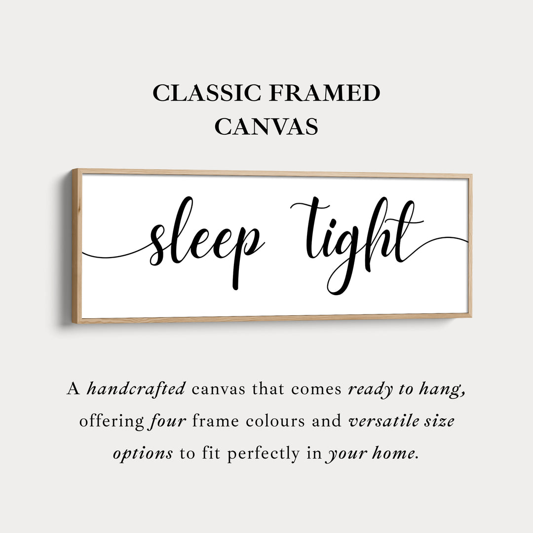 Boven Bed Muurdecoratie Lange Panoramische 'Slaap Lekker'