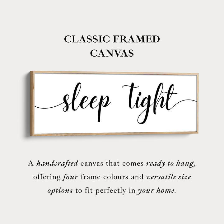 Boven Bed Muurdecoratie Lange Panoramische 'Slaap Lekker'