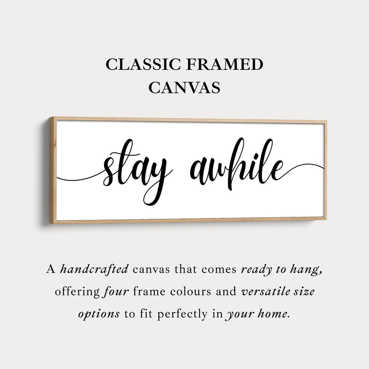 Slaapkamer Boven Bed Muurdecoratie - Blijf Even