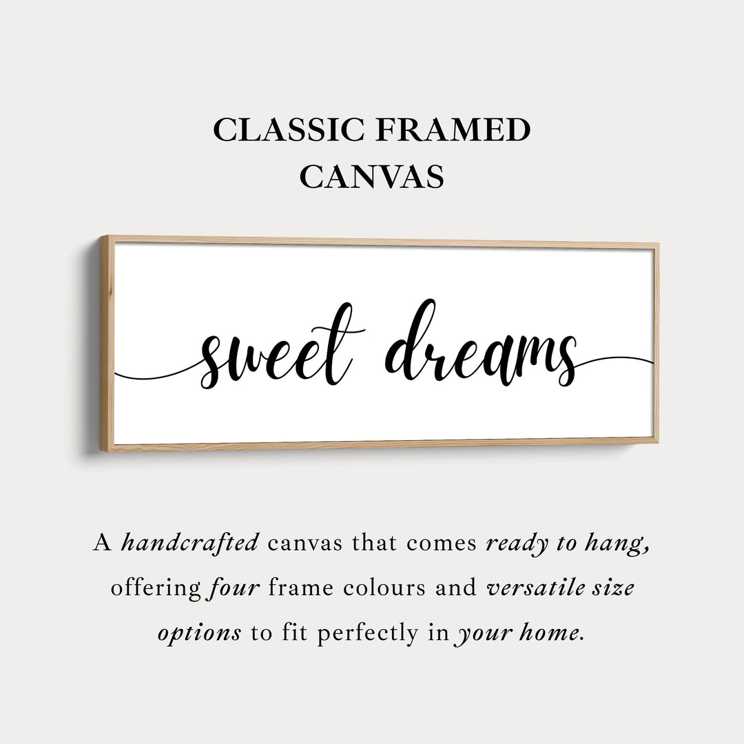 Slaapkamer voor gasten boven bed wanddecoratie - Zoete dromen