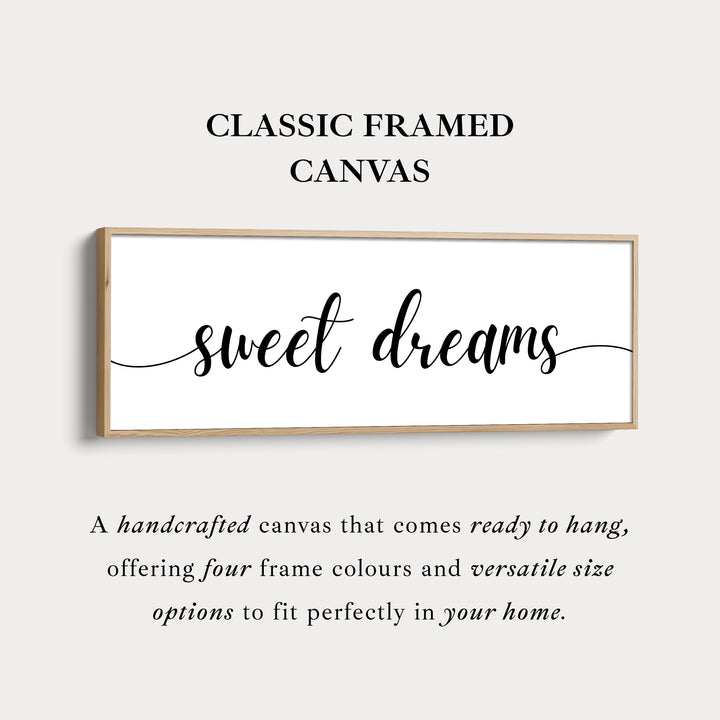 Slaapkamer voor gasten boven bed wanddecoratie - Zoete dromen