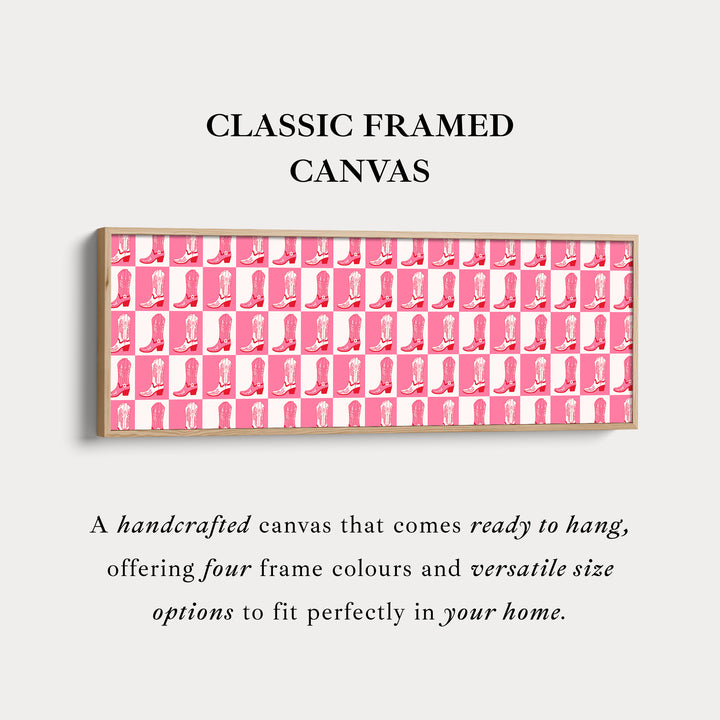 Cowgirl laarzen lange smalle wanddecoratie