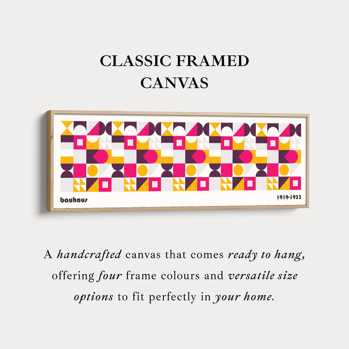 Panoramische Wandkunst Canvas Bauhaus Groot Ingelijst