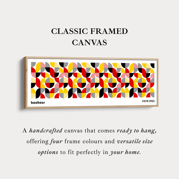 Art mural au-dessus du lit Toile Bauhaus encadrée