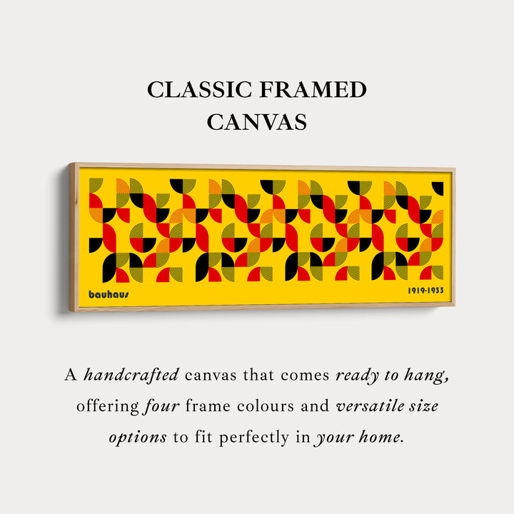 Décoration murale au-dessus du lit Grande toile encadrée Bauhaus