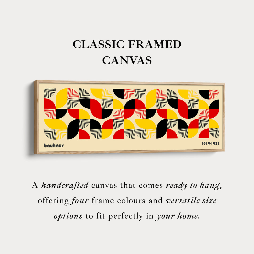 Lange Horizontale Slaapkamer Muurkunst Bauhaus Beige