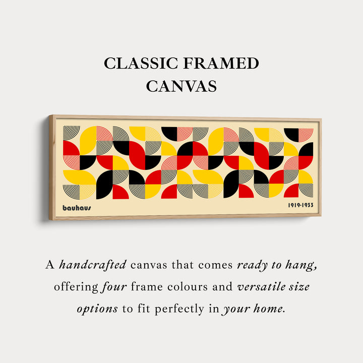 Lange Horizontale Slaapkamer Muurkunst Bauhaus Beige