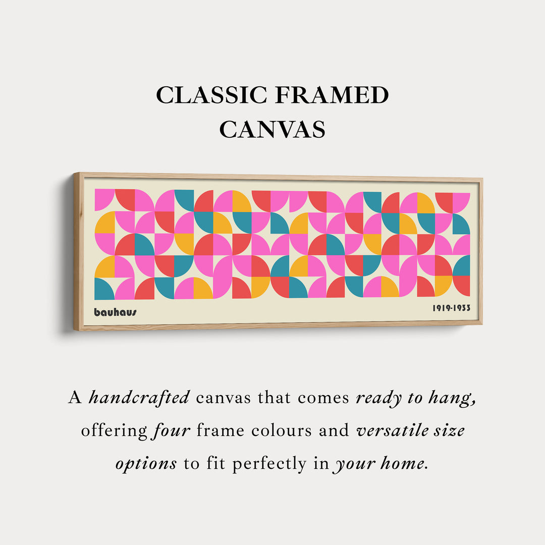 Panoramische woonkamer Bauhaus beige wanddecoratie