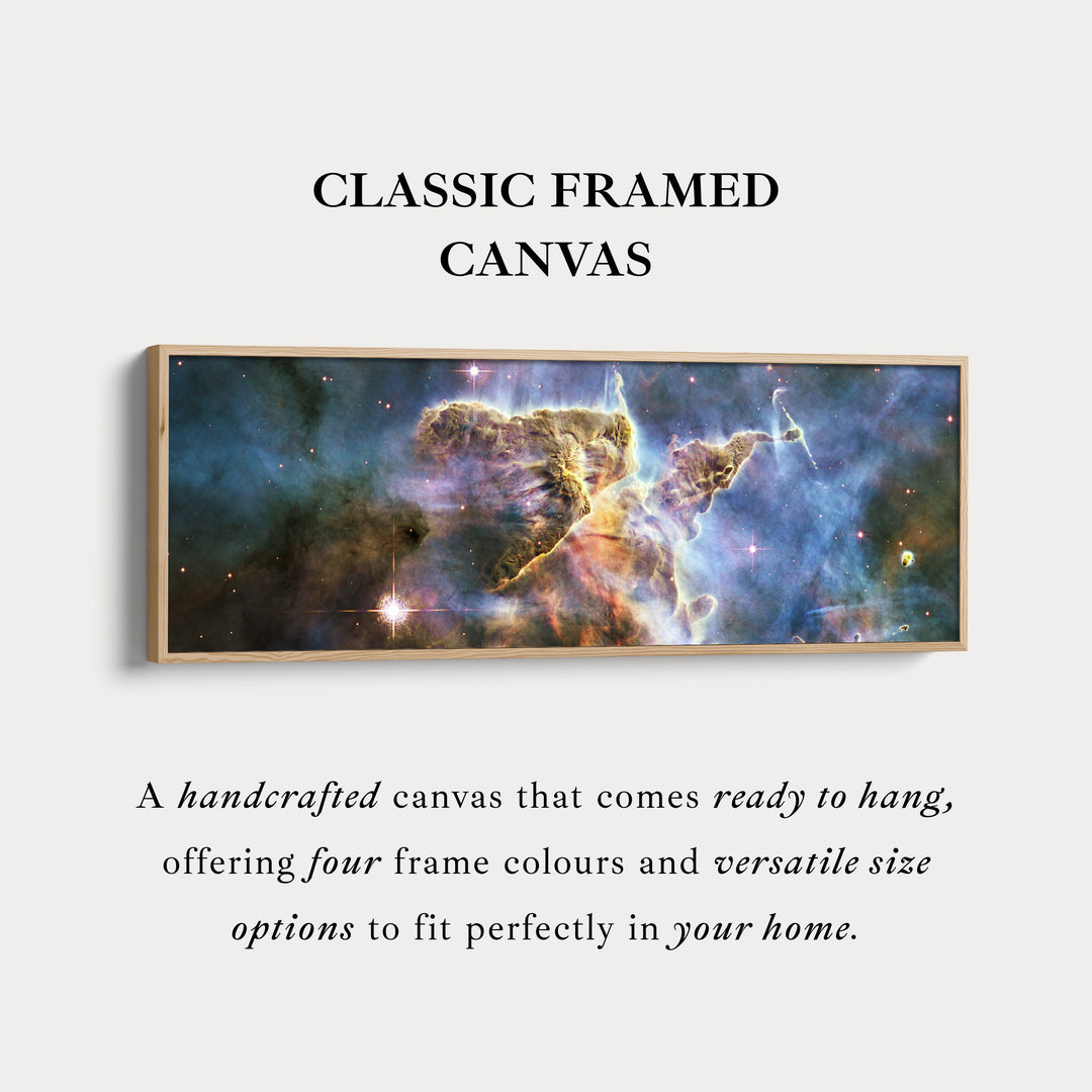 Hubble Nebula Space Photograph Large Framed Narrow Wall Art