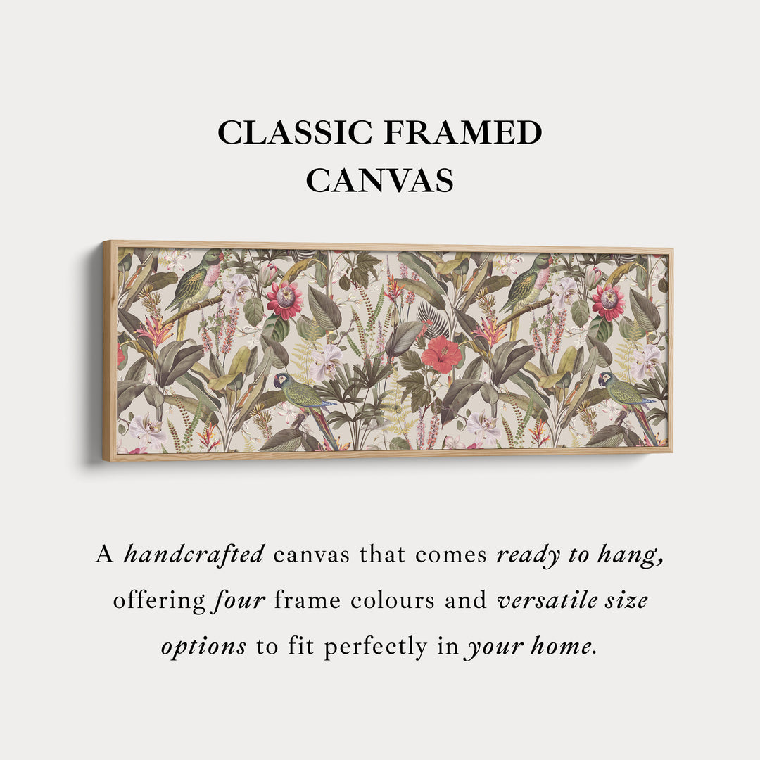 Above Bed Soft Yellow Floral Botanical Canvas Wall Art