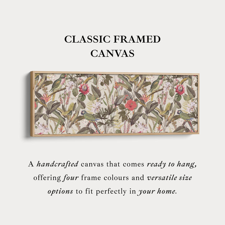 Above Bed Soft Yellow Floral Botanical Canvas Wall Art