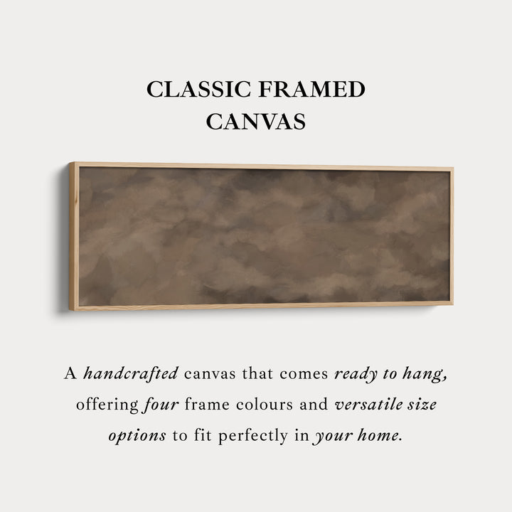 Horizontal Wall Art Earthy Green And Brown Abstract For Living Room