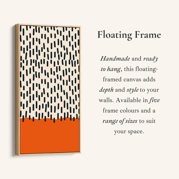 Vertical Wall Art Abstract Dash Pattern Vertical Canvas For Hallway