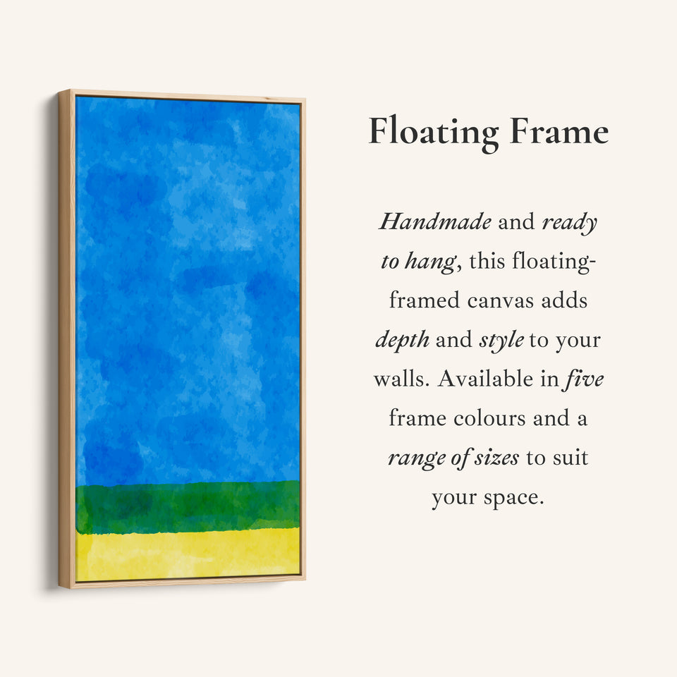 Vertical Wall Art Abstract Landscape Bands Vertical Canvas For Bedroom