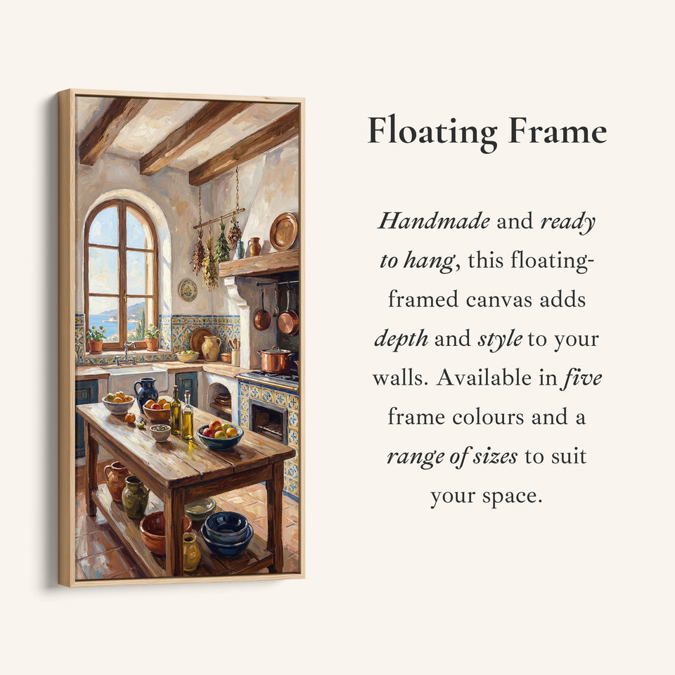 Long Wall Art Rustic Kitchen Interior Tall Canvas For Kitchen