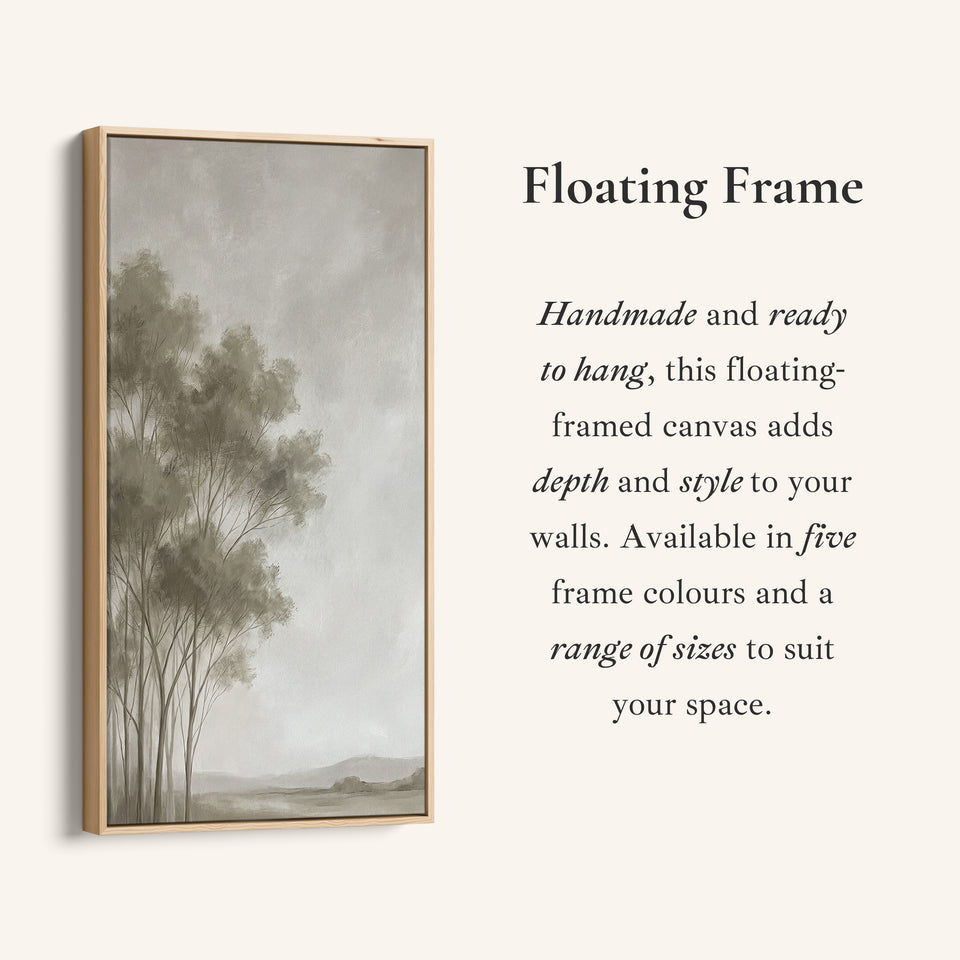 Misty Tree Grove Portrait Wall Art Vertical Wall Art For Kitchen