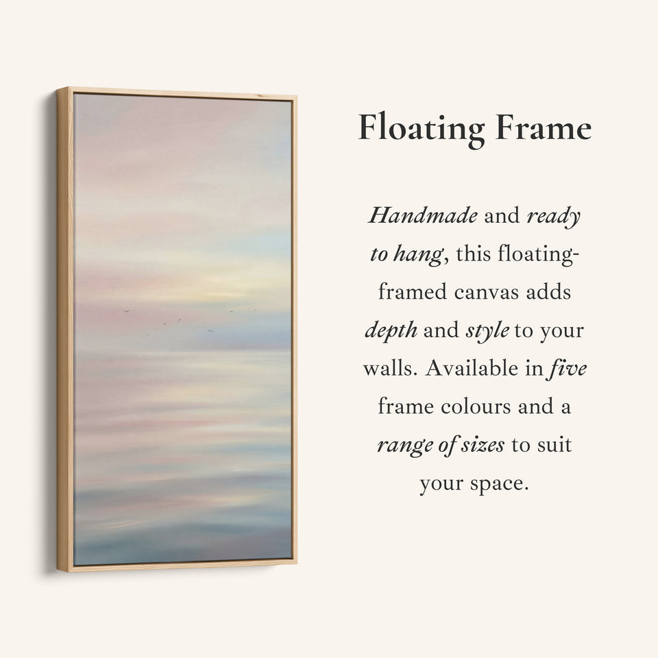 Tall Wall Art Soft Abstract Seascape Portrait Wall Art For Kitchen