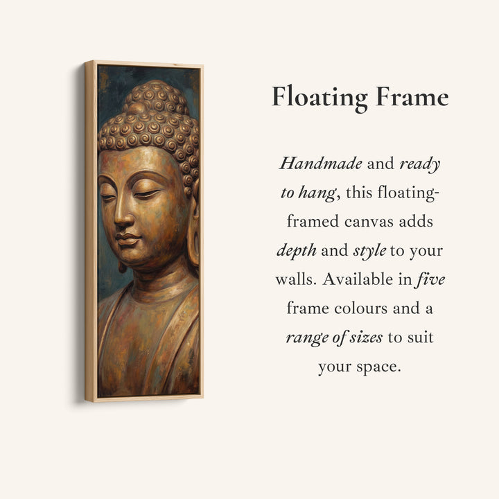 Buddha Portrait Large Wall Art Statement Canvas Living Room