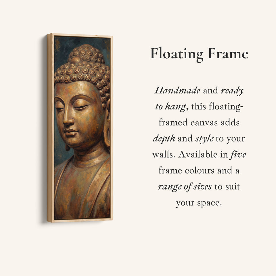 Buddha Portrait Large Wall Art Statement Canvas Living Room