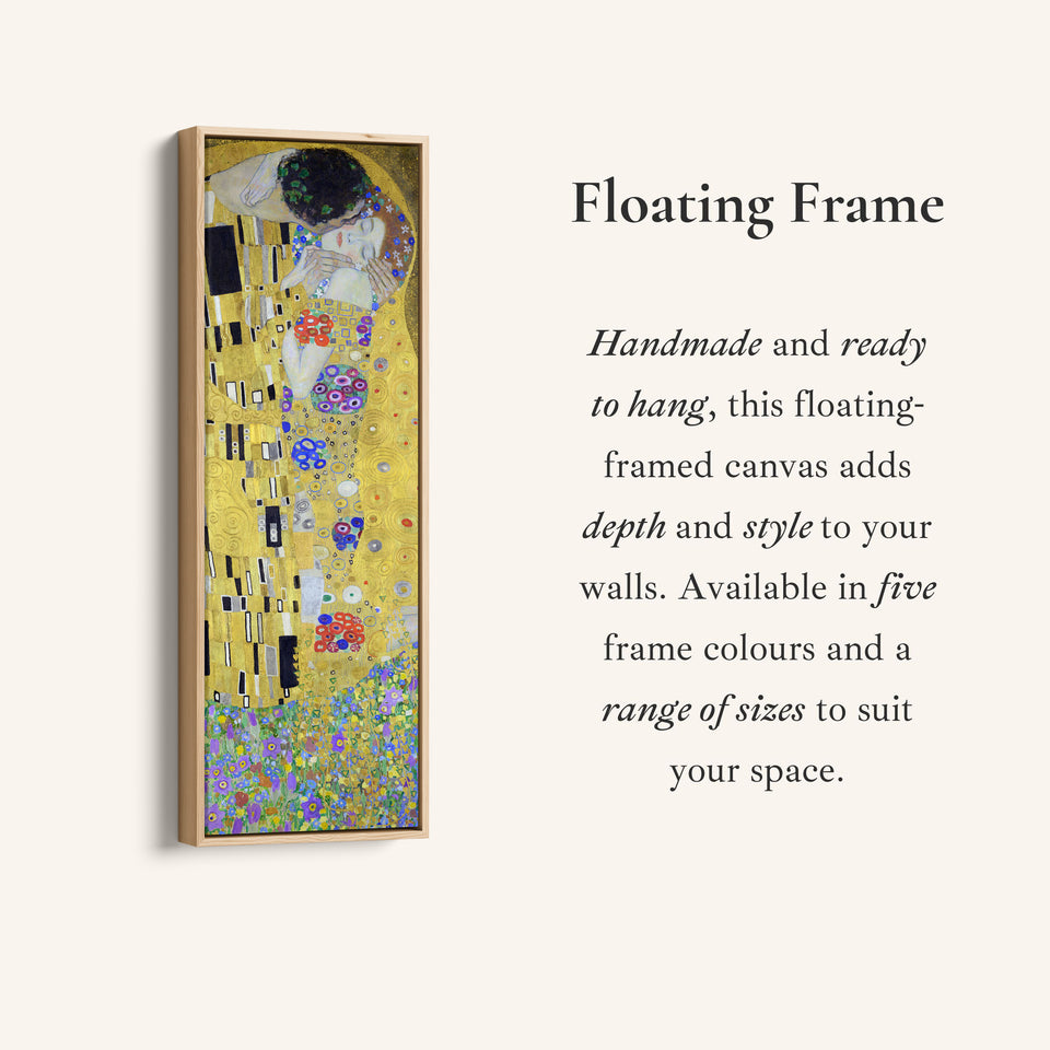 Gustav Klimt Long Wall Art The Kiss Romantic Couple For Bedroom