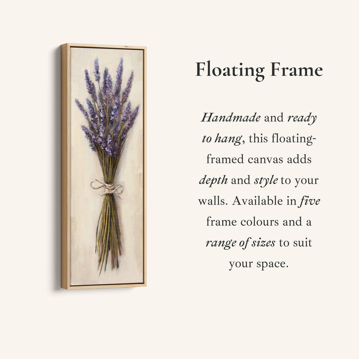Tall Wall Art Lavender Bouquet For Bedroom Botanical Decor