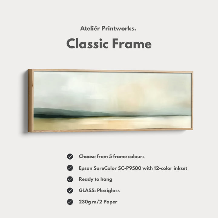 Abstract Beach Large Framed Wall Art - H0043