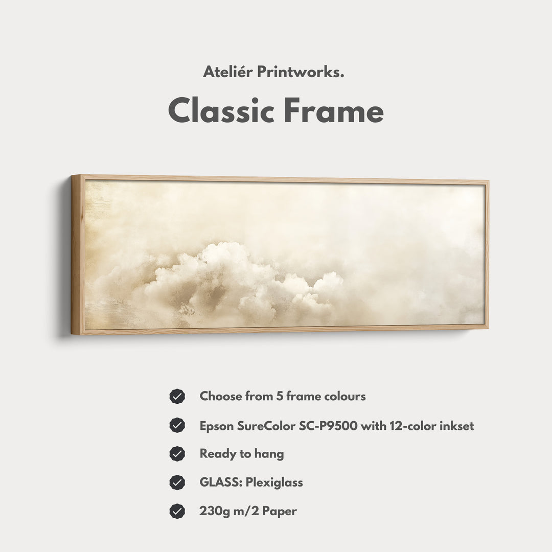 Wall Art For Bedroom Above Bed - Vintage Clouds - H0052