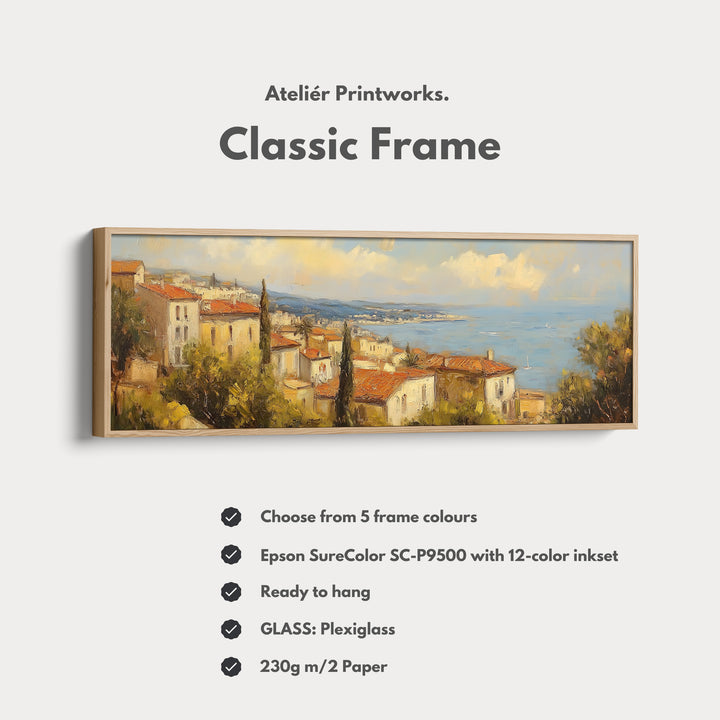 Coastal Seascape Large Long Canvas Horizontal Wall Art - H0127