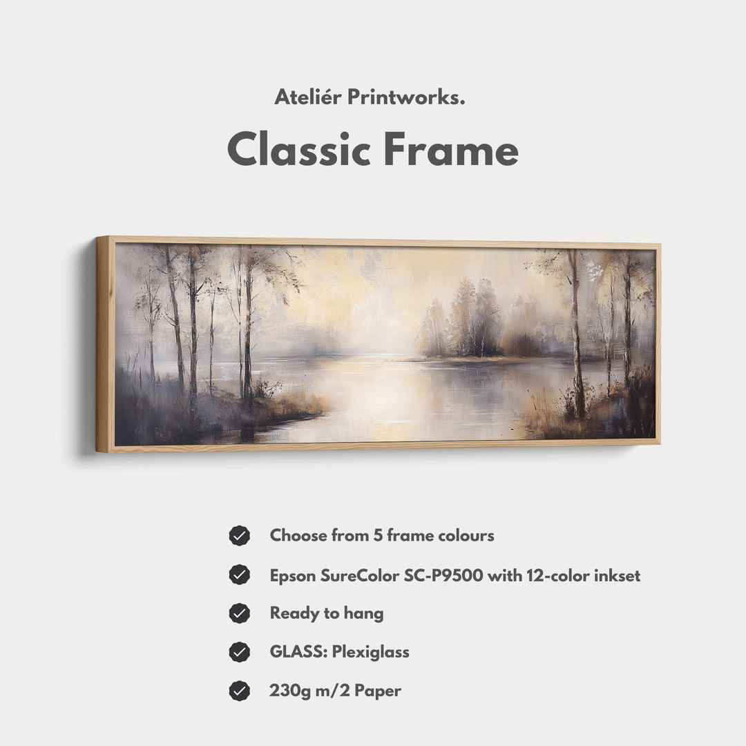 Vintage River Long Narrow Horizontal Wall Decor - H0211