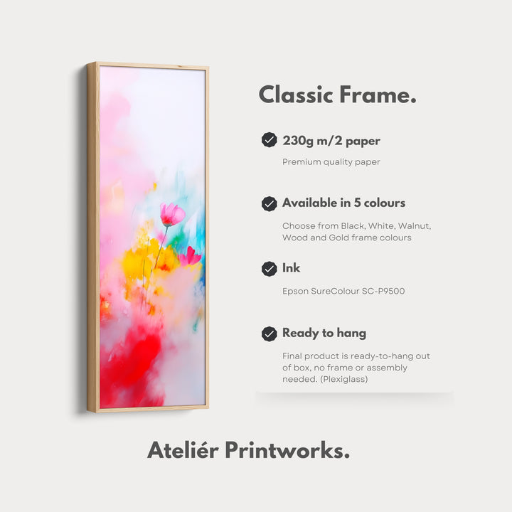 Abstract Large Painting Vertical Long Wall Art Large Canvas Decor - V0080