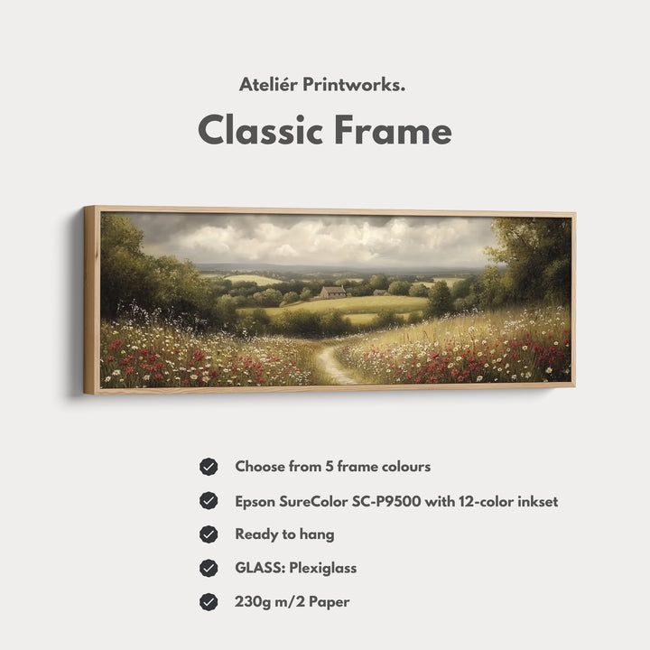 Living Room Horizontal Wall Art Vintage Countryside - H0254