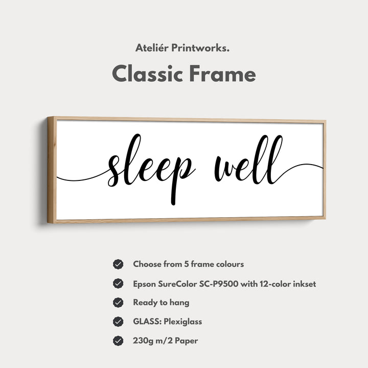 Master Bedroom Above Bed Wall Art - Sleep Well - H0321