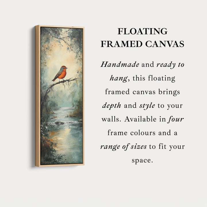 Vintage Watercolour Bird Vertical Wall Art