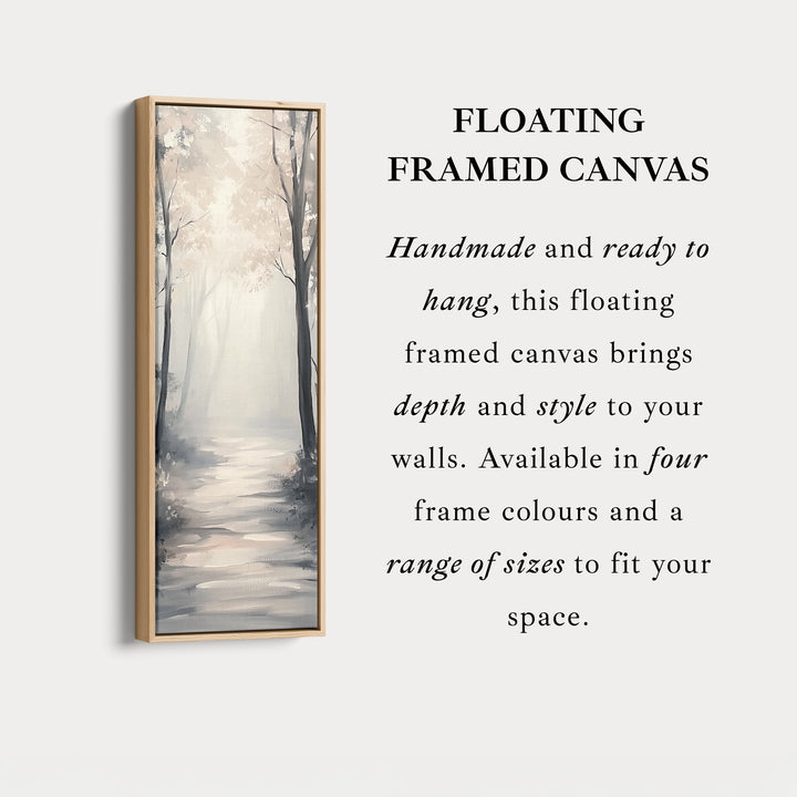 Forest Path Watercolour Tall Narrow Vertical Artwork