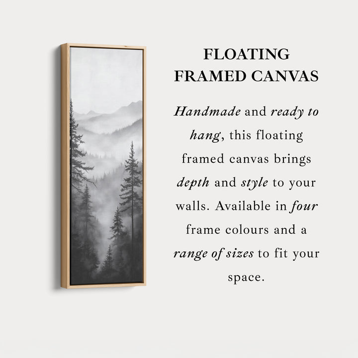 Neutrale Bos Lange Verticale Muurkunst