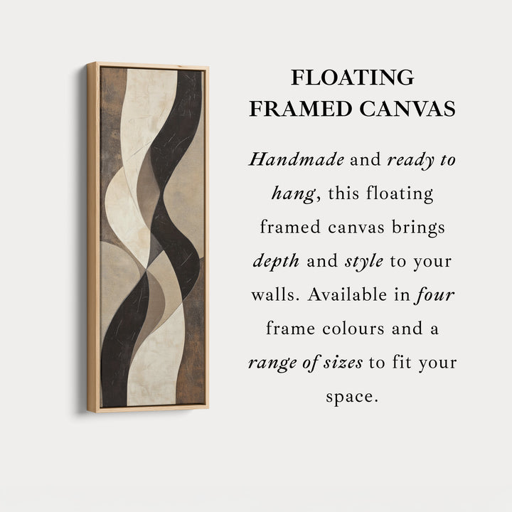 Minimalist Abstract Curves and Textures Long Vertical Wall Art