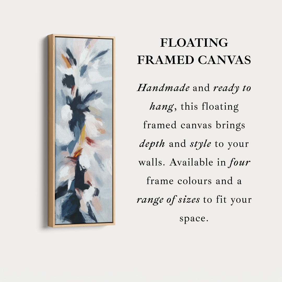 Large Narrow Canvas Abstract Floral Vertical Wall Art