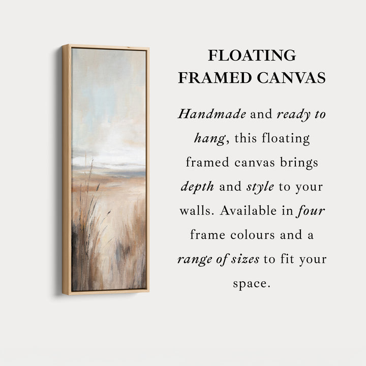 Beige Abstract Large Canvas Wall Decor - Vertical Long Narrow Wall Art