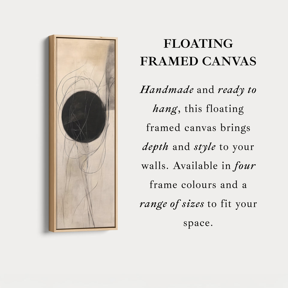 Minimalistische Abstracte Verticale Dunne Grote Muurkunst Canvas