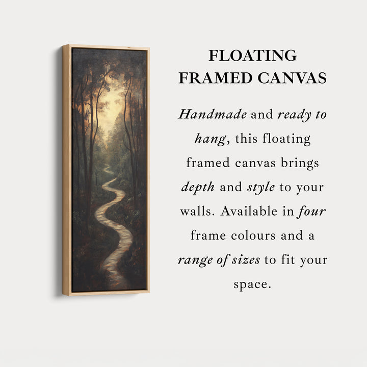 Forest Path Large Vertical Canvas Wall Decor