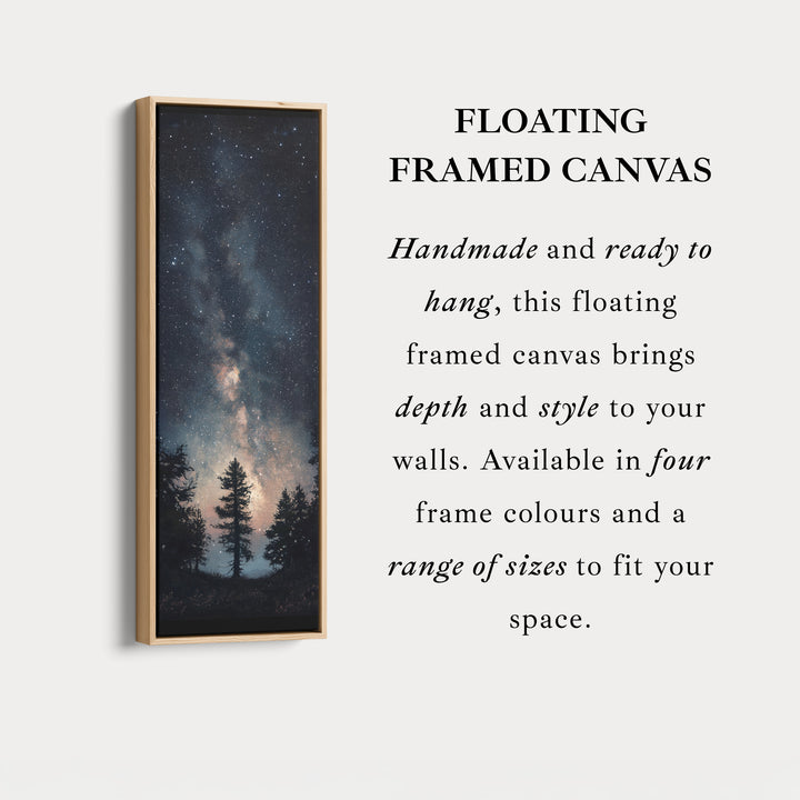Night Sky Long Narrow Vertical Large Canvas Wall Decor