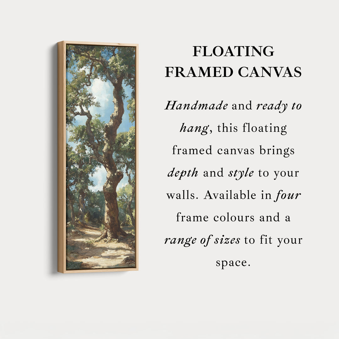Ancient Oak Framed Canvas Wall Art For Living Room
