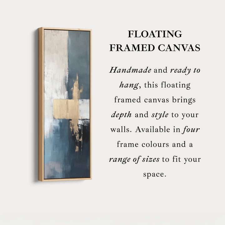 Minimalist Abstract Gold Long Vertical Wall Art