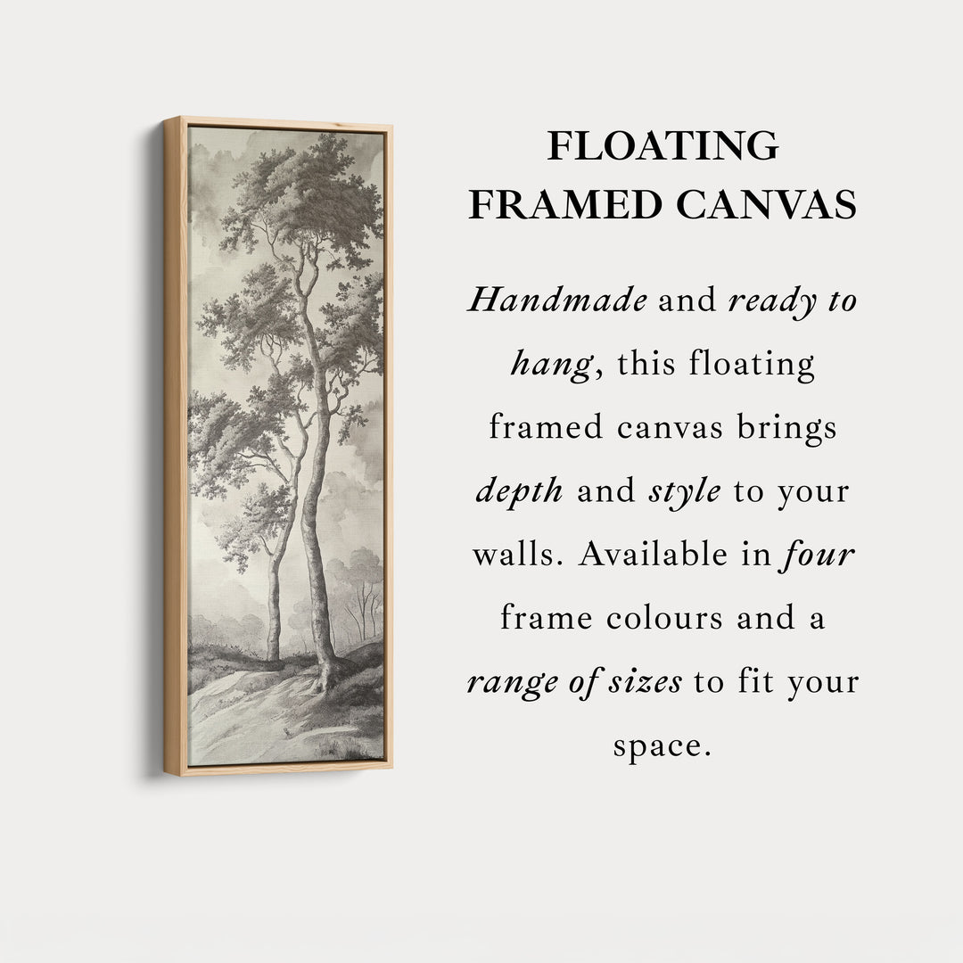 Vintage English Countryside Large Long Vertical Wall Art