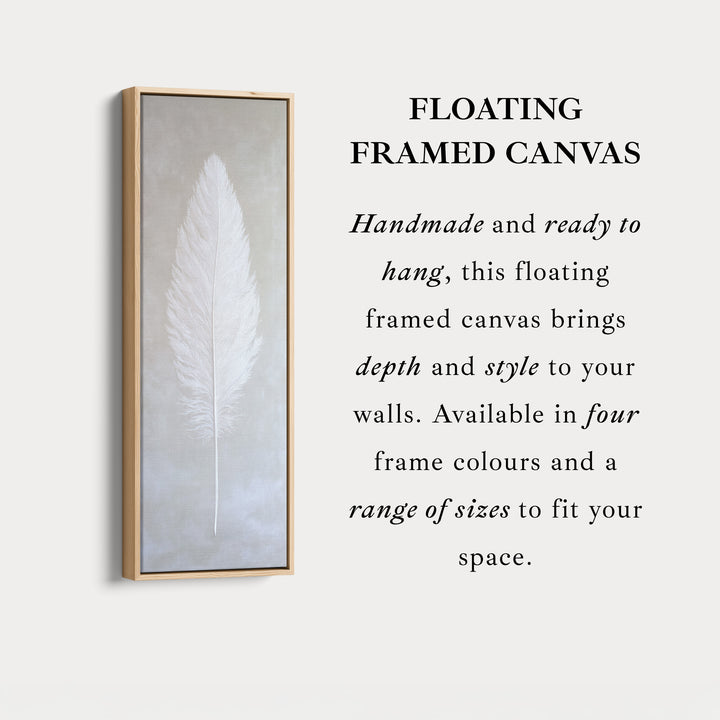 Vertical Wall Art White Feather Bedroom Wall Art