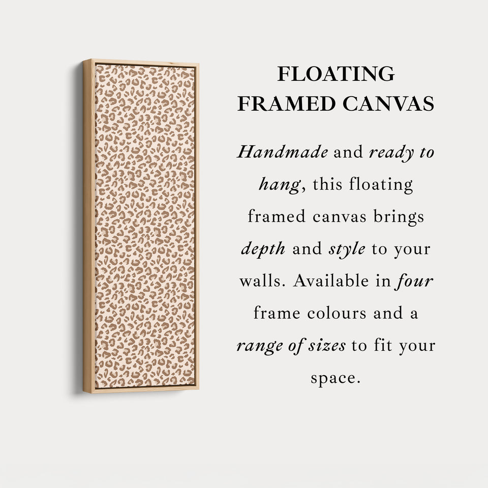 Leopardenmuster Vertikale Hohe Lange Wandkunst